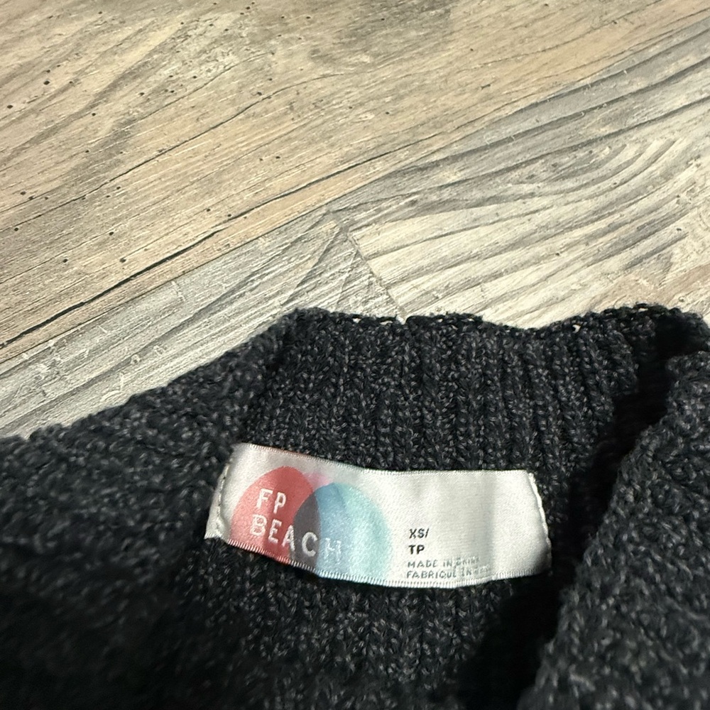 Free People Freya Sweater Set in Black Charcoal Combo - Picture 6 of 9